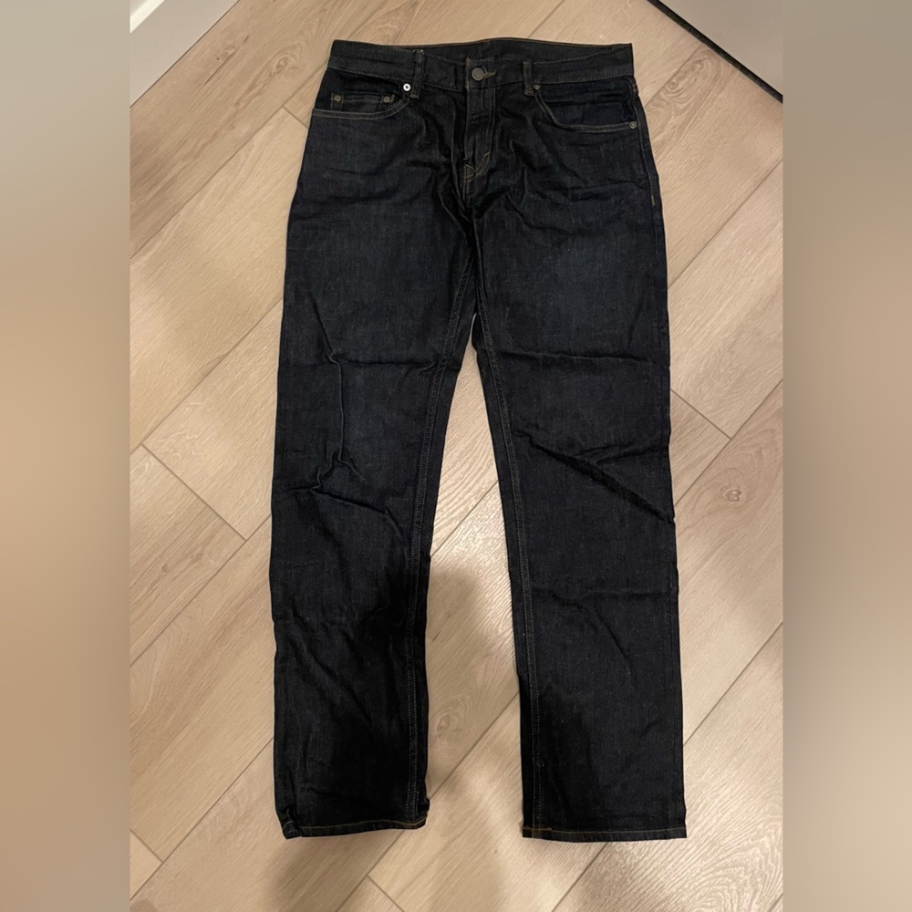 Banana Republic Travel Jeans, Dark Wash, Straight Fit Size 30 X 30